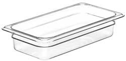 CAMBRO MANUFACTURING CA32CW135 FOOD PAN THIRD SIZE CLEAR PK 6