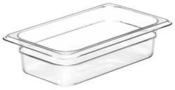CAMBRO MANUFACTURING CA42CW135 FOOD PAN FOURTH SIZE CLEAR PK 6