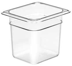 CAMBRO MANUFACTURING CA66CW135 FOOD PAN SIXTH SIZE CLEAR PK 6