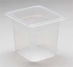 CAMBRO MANUFACTURING CA66PP190 FOOD PAN SIXTH TRANSLUCENT PK 6