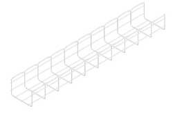 CABLOFIL CF105/150EZ WIRE MESH CABLE TRAY 6X4IN 10 FT