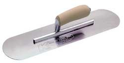 KRAFT TOOL CF325 POOL TROWEL,ROUND,3 X 10 IN,SWEDISH SS