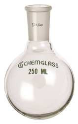 CHEMGLASS CG-1506-21 ROUND BOTTOM FLASK 500ML BOROSILICATE