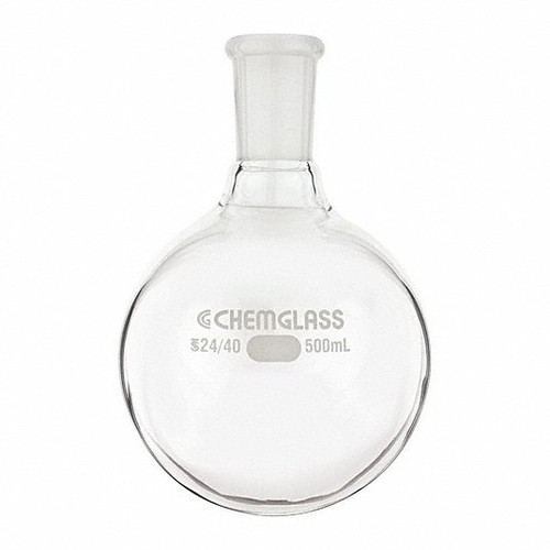CHEMGLASS CG-1506-24 ROUND BOTTOM FLASK 1000ML BOROSILICATE