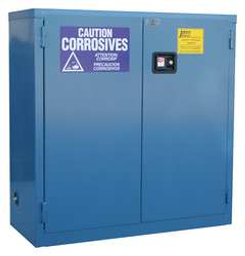 JAMCO PRODUCTS INC. CK24 CORROSIVE SAFETY CABINET,24 GAL.,BLUE