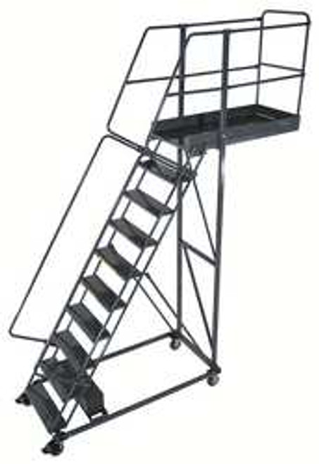 BALLYMORE CL-10-28 ROLLING LADDER 300 LB. 142 IN H 10 STEPS
