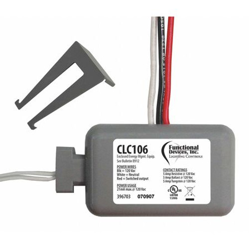 FUNCTIONAL DEVICES INC / RIB CLC-106 CLOSET LIGHT CONTROLLER DOOR GRAY 120VAC