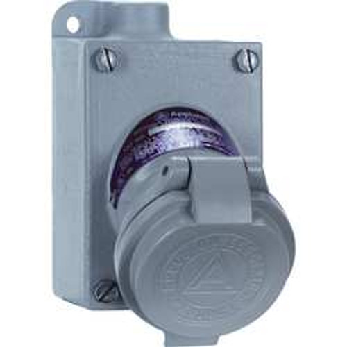 APPLETON ELECTRIC CPS152-301 RECEPTACLE 125-250V 20A 2W 3P 1HUB DE