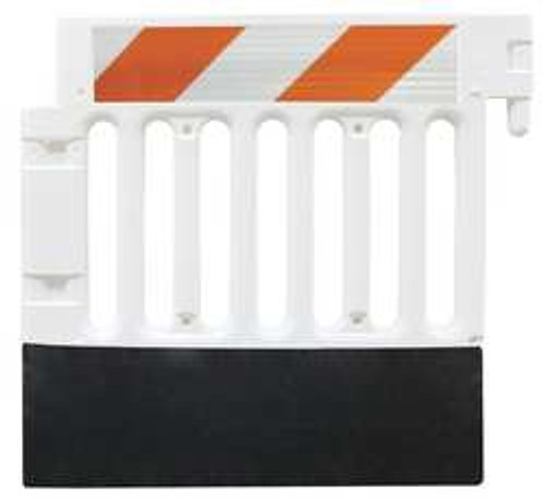 PLASTICADE CSP-SW40-W-HIPFRHL-35B H6510 CROWD/TRAFFIC CONTROL BARRICADE WH