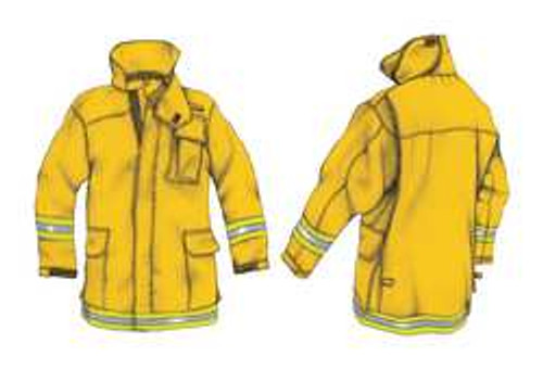 VERIDIAN CWLD-S03-000-41-YYY - XL WILDLAND COAT NOMEX YELLOW XL