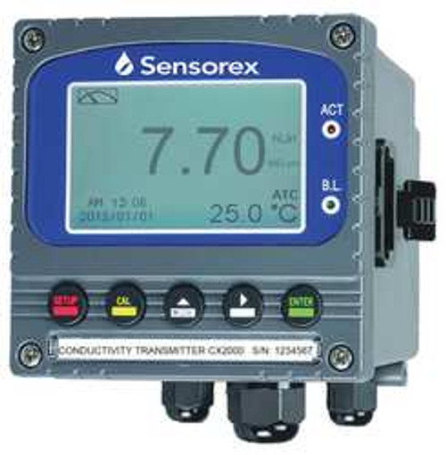 SENSOREX CX2000 CONDUCTIVITY TRANSMITTER 0 TO 130 DEG