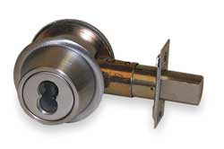 FALCON D141BD SFIC 626 DEADBOLT HD SATIN CHROME SFIC NOT INCL.