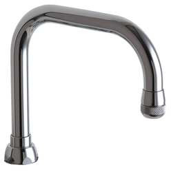 CHICAGO FAUCETS DB6AJKABCP DOUBLE BEND SPOUT BRASS
