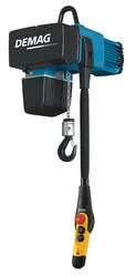 DEMAG DC Com 10-2000 2/1 H5 V4.8/1.2 460/60 ELECTRIC CHAIN HOIST 4400 LB. 16 FT.
