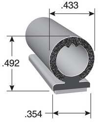 TRIM LOK INC DD1604BT-25 PEDASTAL SEAL DUAL DURO 25 FT.