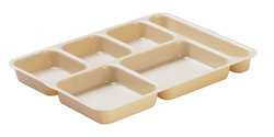 CAMBRO MANUFACTURING EA10146DCW133 TRAY W/ COMPARTMENTS 10X14-3/16 BEIGE