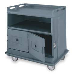 CAMBRO MANUFACTURING EAMDC24F191 BEVERAGE SERVICE CART POLY GRAY