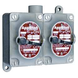 APPLETON ELECTRIC EDS228 TUMBLER SWITCH EDS SERIES 2 GANGS 2-POLE