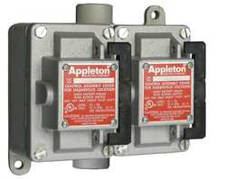 APPLETON ELECTRIC EDSC275-RU1 CONTROL STATION 3/4 IN 2 GANG 10A @ 600V