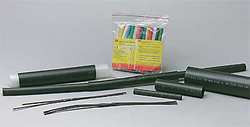 3M EPS200 1 1/2" PK3 SHRINK TUBING 1.5 IN ID BLACK 6 IN PK 3