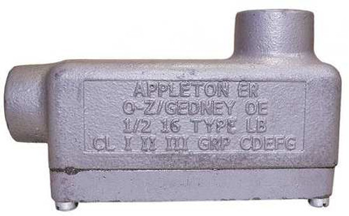 APPLETON ELECTRIC ERLB50 CONDUIT OUTLET BODY W/COVER IRON LB