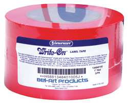 BEL-ART PRODUCTS F13484-0100 LABEL TAPE RED 1 IN. PK 3