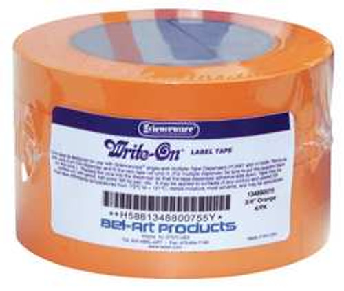 BEL-ART PRODUCTS F13488-0075 LABEL TAPE ORANGE 3/4 IN. PK 4