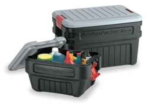 RUBBERMAID COMMERCIAL PRODUCTS FG11720438 ATTACHED LID CONTAINER 3.2 CU FT