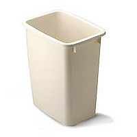 RUBBERMAID COMMERCIAL PRODUCTS FG280500BISQU 21QT BISQUE WASTEBASKET       