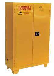 JAMCO PRODUCTS INC. FM45 FLAMMABLE SAFETY CABINET 45 GAL. YELLOW