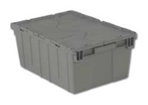 ORBIS FP143 GRAY H6168 ATTACHED LID CONTAINER 50 LB. GRAY