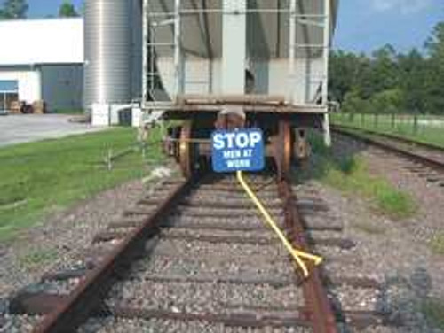 ACCUFORM SIGNS FRR390 PORTABLE RAIL CLAMP SIGN HOLDER YELLOW