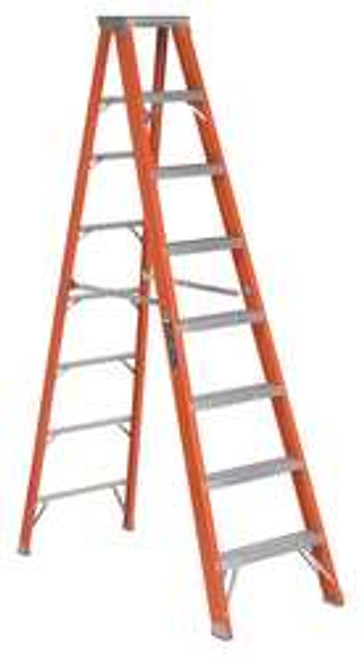 LOUISVILLE LADDER FS1308HD 8 STEPS, 8' HIGH, TYPE IAA RATING, FIBER