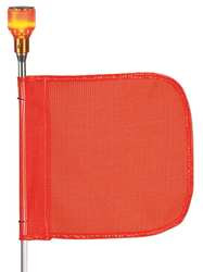 CHECKERS INDUSTRIAL PRODUCTS FS5L WARNING WHIP HD 5 FT FLAG AND SOCKET