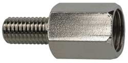 VITA NEEDLE COMPANY, INC. G502 LUBE ADAPTER PLATED BRASS SILVER NPT