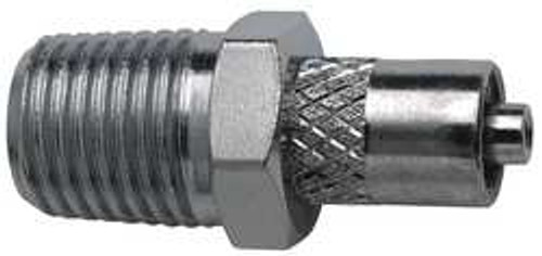 VITA NEEDLE COMPANY, INC. G512 MALE LUER TO 1/4 NPT MALE PLATED BRASS