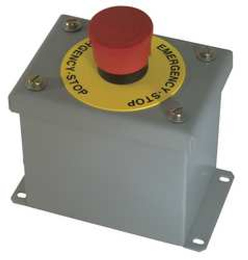 GENERAL ELECTRIC GE-ESCS EMERGENCY PUSH BUTTON STATION RED