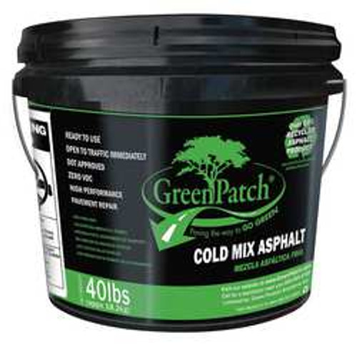 GREENPATCH GP40P PERMANENT PAVEMENT REPAIR 40 LB. BLACK