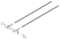 COTTERMAN GT1004-DT-KIT DUAL TRACK SECTION AND BRACKET 4 FT L