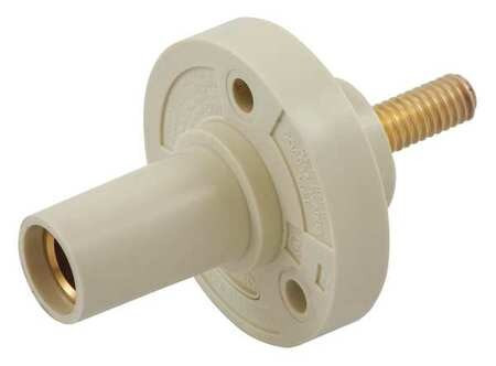 HUBBELL HBL15FRSW RECEPTACLE STUD WHT FEMALE TAPER NOSE