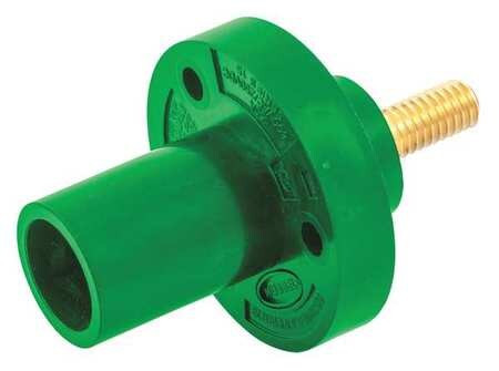 HUBBELL HBL15MRSGN RECEPTACLE STUD GRN MALE TAPER NOSE