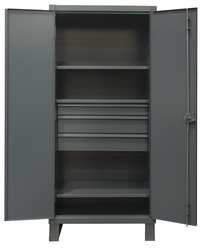 DURHAM MFG CO HDCD243678-3M95 3 SHELF LOCKING STORAGE CABINET