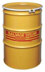 SKOLNIK INDUSTRIES, INC. HM8518L SALVAGE DRUM OPEN HEAD 85 GAL. YELLOW