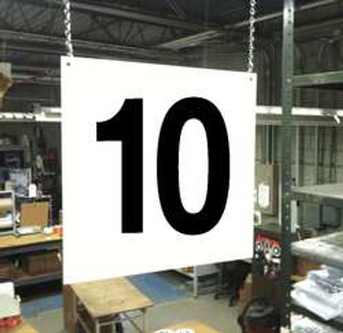 STRANCO INC HPS-FS1212-10 HANGING AISLE SIGN LEGEND 10 STRANCO INC HPS-FS1212-10 HANGING AISLE SIGN LEGEND 10