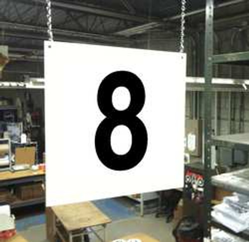 STRANCO INC HPS-FS1212-8 HANGING AISLE SIGN LEGEND 8 STRANCO INC HPS-FS1212-8 HANGING AISLE SIGN LEGEND 8