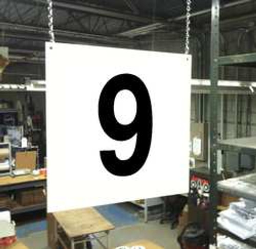 STRANCO INC HPS-FS1212-9 HANGING AISLE SIGN LEGEND 9 STRANCO INC HPS-FS1212-9 HANGING AISLE SIGN LEGEND 9