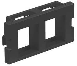 HUBBELL IM2K1BK ISTATION MODULE 2 PORTS BLACK UNLD