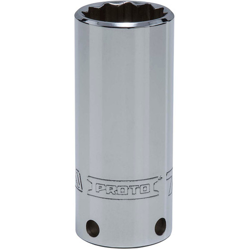 PROTO J5028-TT TETHER READY SOCKET 3/8 IN DR 7/8IN 12PT