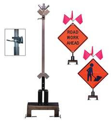 DICKE JBM-TF18-RG/RU BARRIER MOUNT SIGN STAND