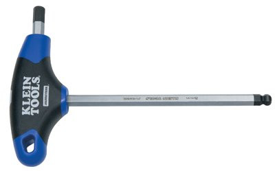 KLEIN TOOLS JTH6M4BE 4 MM HEX BALL-END JOURNEYMAN T-HANDLE 6"